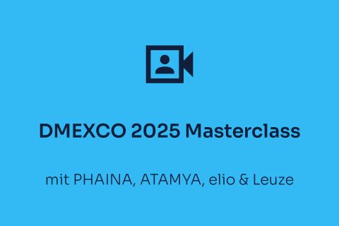 Eventaufzeichnungsbild DMEXCO 2025 mit ATAMYA, PHAINA, elio & Leuze