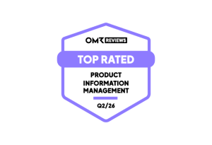 Siegel von OMR Reviews als Top Rated PIM-System in Q2 2026