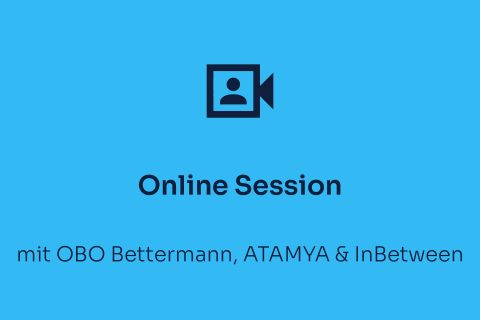 Eventaufzeichnungsbild Webinar mit OBO Bettermann & Inbetween